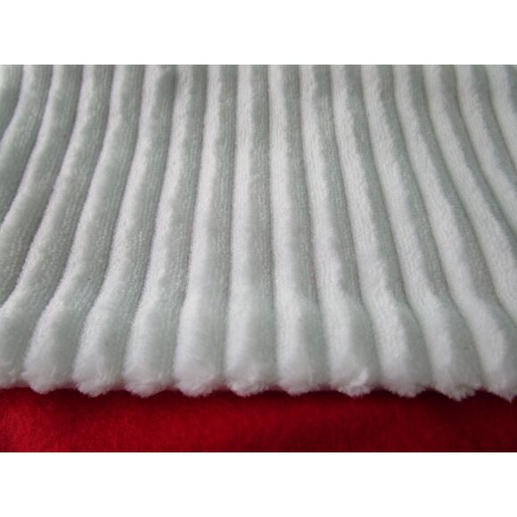 Santa Christmas Stocking Ribbed Cuff Embroidered Felt Design GUC - Picture 3 of 10